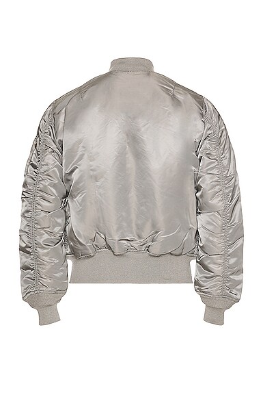 Shop Alpha Industries Ma-1 Bomber In Vintage Gray