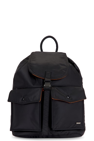 ALPHA INDUSTRIES Nylon Backpack in Black