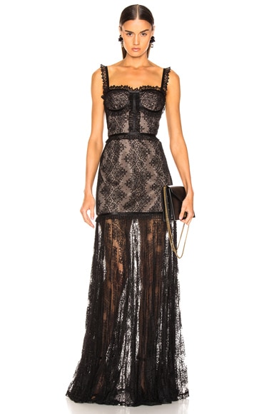 alexis kieran lace bustier cocktail dress