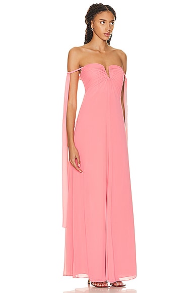 Shop Alexis Dali Dress In Coral Pink