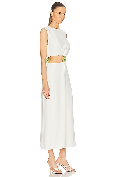 Shop Alexis Coppola Dress In Ivory