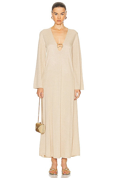 Alexis Valley Dress in Champagne