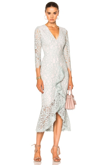 Alexis Nadege Dress in Dusty Aqua | FWRD