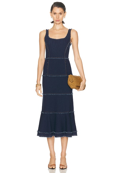 Alexis Stefania Dress in Denim