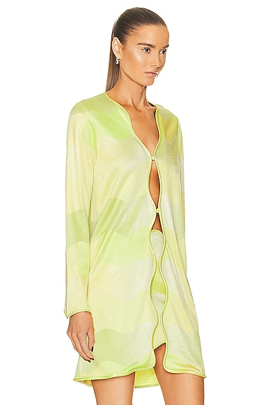 Shop Alexis Bia Duster In Lime Waves