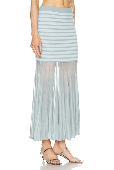 Shop Alexis Franki Skirt In Powder Blue