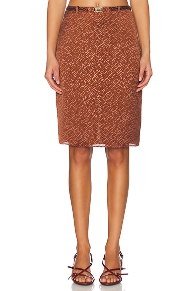 Alexis Giotto Skirt in Sienna Dot