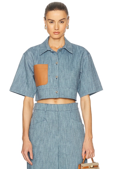 Alexis Brook Top in Stone Blue