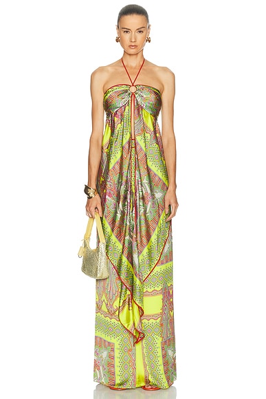 Alexis Vulcano Top in Yellow Paisley