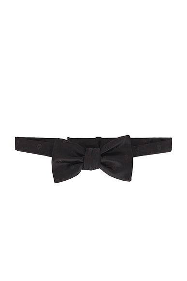 Skull Satin Bow Tie