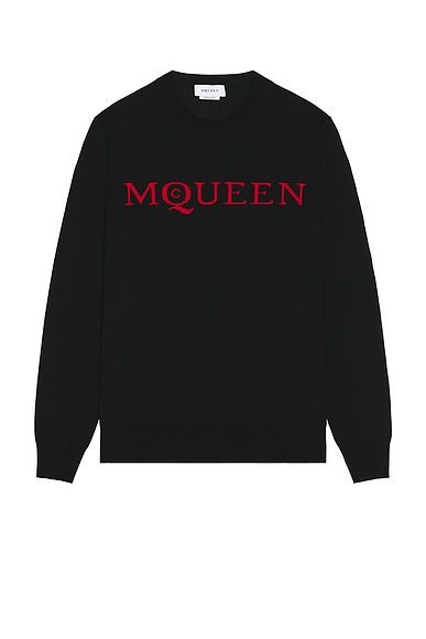 Crew Neck Jacquard Sweater