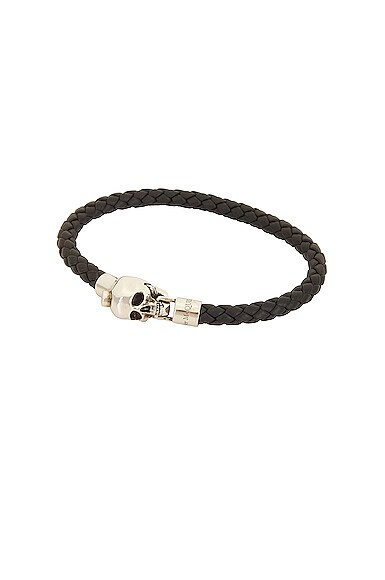 Skull Chain Leather Bracelet