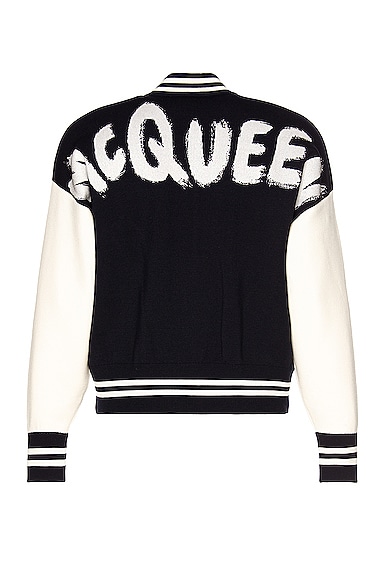 Alexander mcqueen varsity sale jacket