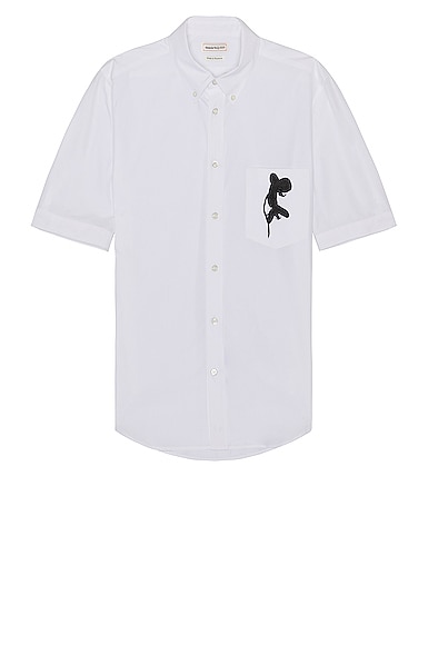 Alexander McQueen Pocket Bp Shirt in White