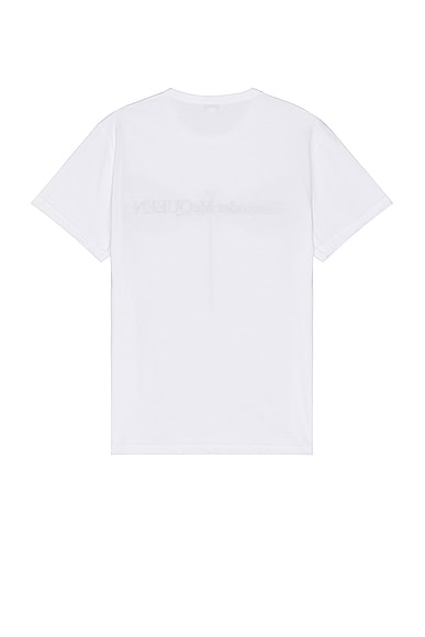 Shop Alexander Mcqueen Dragonfly Print T-shirt In White & Black