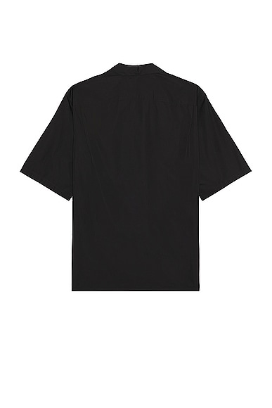Shop Alexander Mcqueen Embroidered Hawaiian Pocket Shirt In Black
