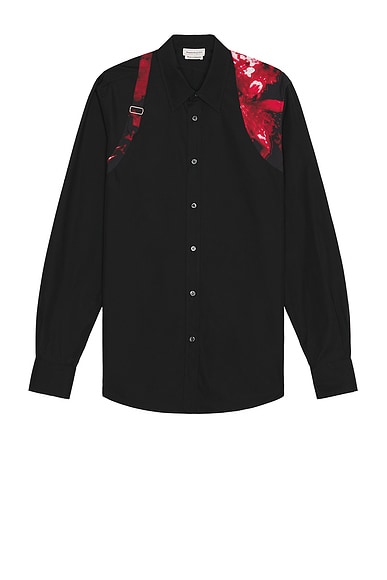 Alexander McQueen Harness Shirt in Black