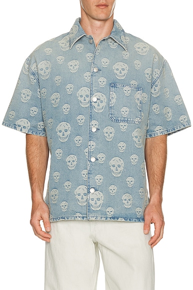 Denim Camp Collar Shirt