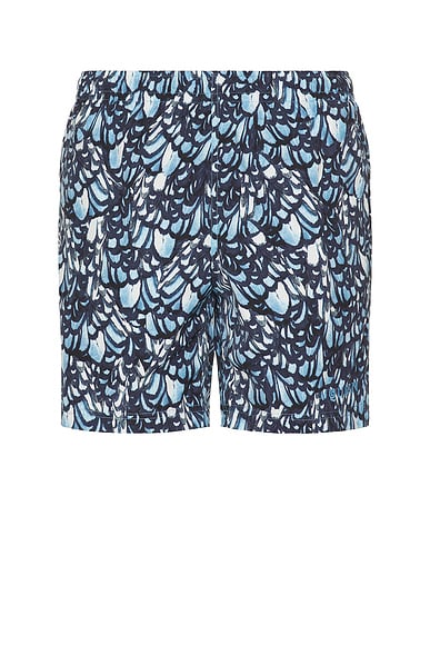 Feather Print Swim Short