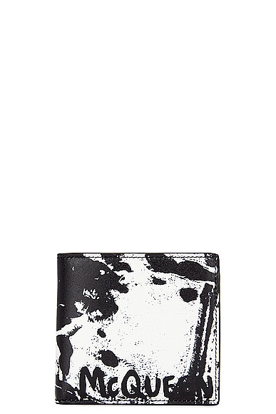 Alexander Mcqueen Billfold Wallet In Black & White