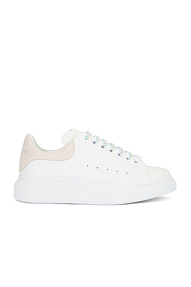 Shop Alexander Mcqueen Oversized Sneaker In White & Trench