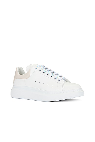 Shop Alexander Mcqueen Oversized Sneaker In White & Trench