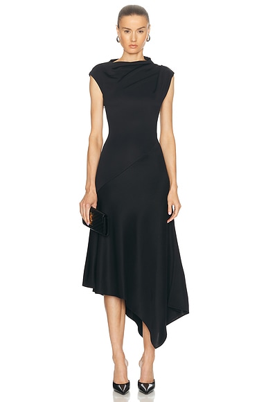 Zimmermann Mercer Bird Floating Dress in Noir FWRD