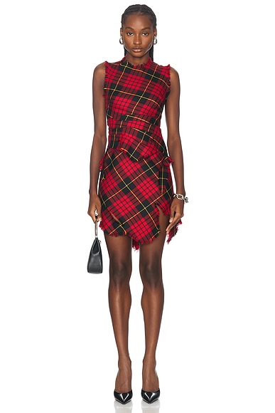 Alexander mcqueen tweed dress cheap