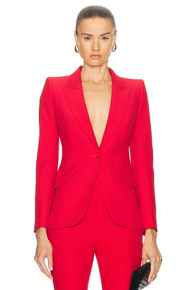 Smythe Tailored Blazer in Neon Pink FWRD