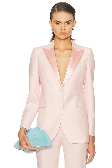 McQueen Fitted Blazer in Rose