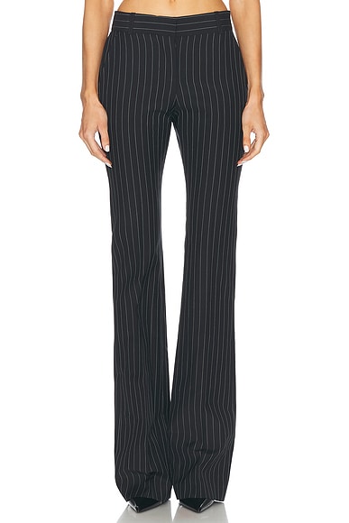 Pinstripe Straight Leg Pant