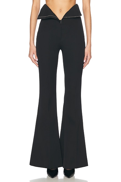 McQueen Flare Trouser in Black
