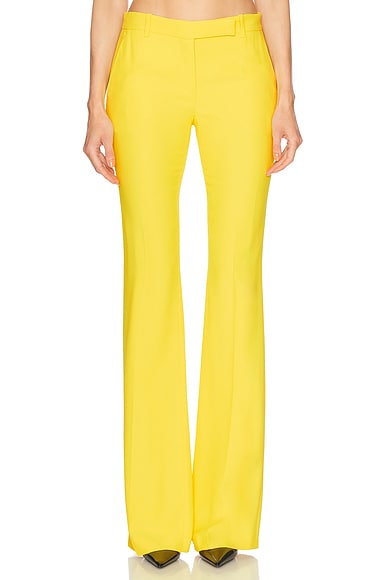McQueen Leaf Crepe Bootcut Trouser in English Weld