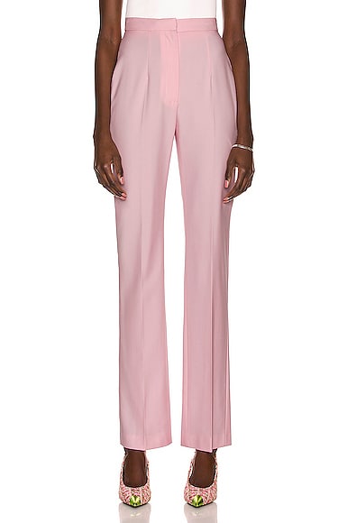 Alexander McQueen Long Slim Pant in Pink