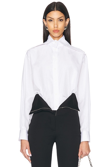Miu Miu トップス - Bianco | FWRD Miu Miu トップス - Bianco | FWRD