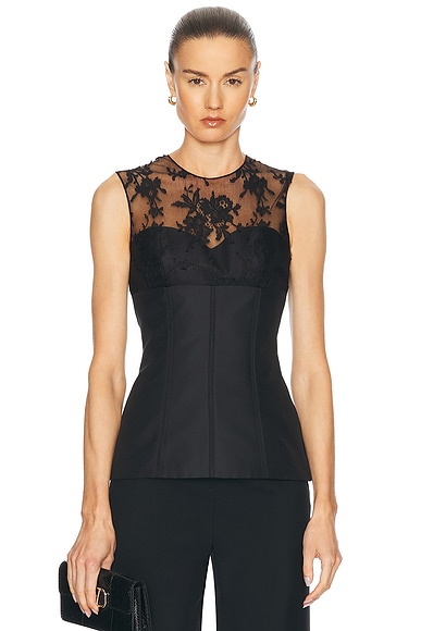 Lace Ottoman Corset Top