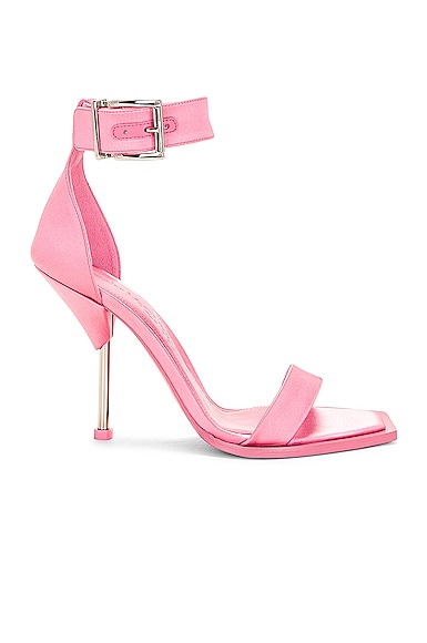 Alexander McQueen Satin Sandal in Pink