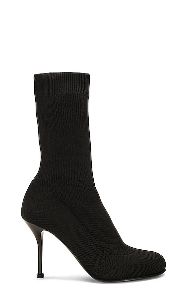 Alexander McQueen Half Knit Sock Boot in Black
