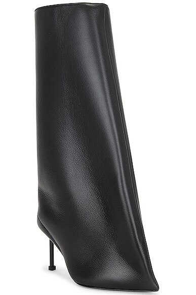 BOOT BLACK IMPERFECT WITH LACES M-297-C4