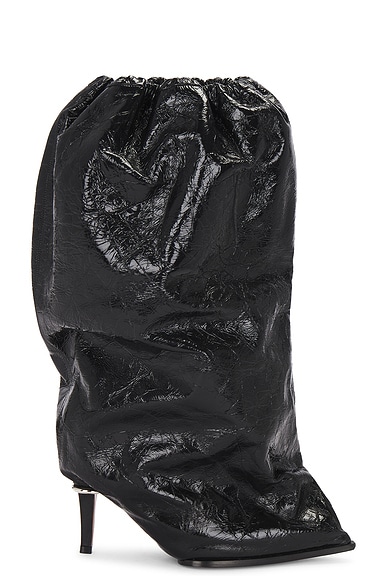 McQueen Bag Boots in Black