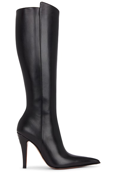 McQueen Knee High Boot in Black