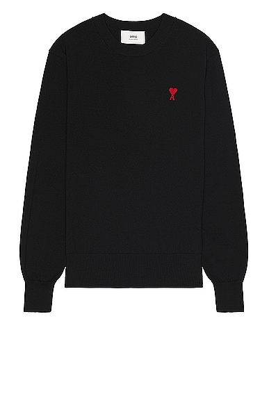 ami Red ADC Sweater in Black
