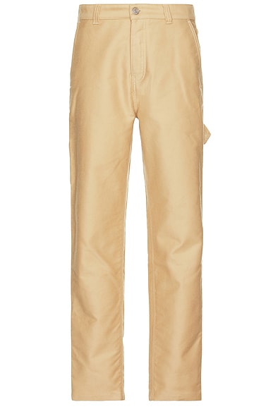 AMI Paris Worker Trousers in Sand
