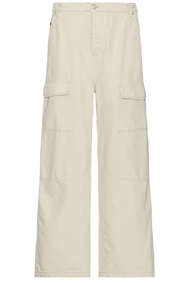 AMI Paris Worker Baggy Pant in Off White