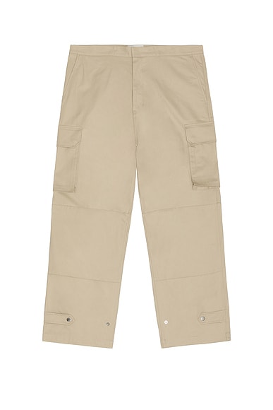 AMI Paris Cargo Pant in White Coffee