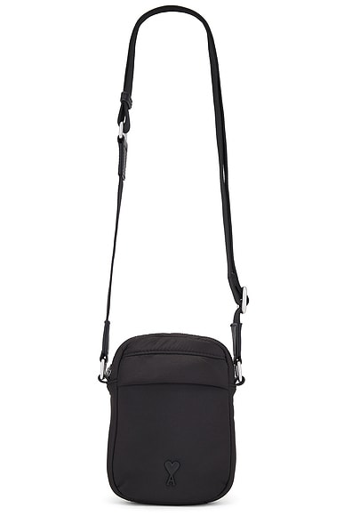 AMI Paris Small ADC Cross Pock Bag in Black