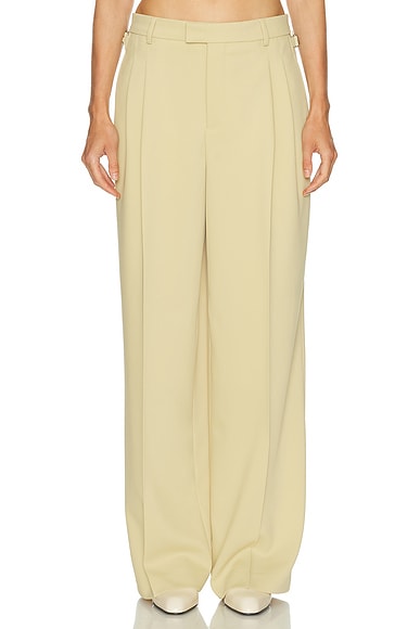 AMI Paris Tailored Trouser in Lime Green
