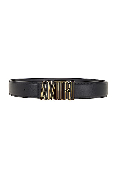 Amiri Nappa 4cm Belt in Black