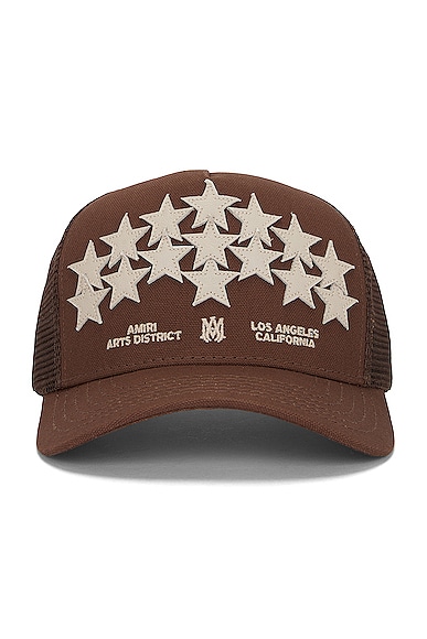 Leather Star Trucker in Brown