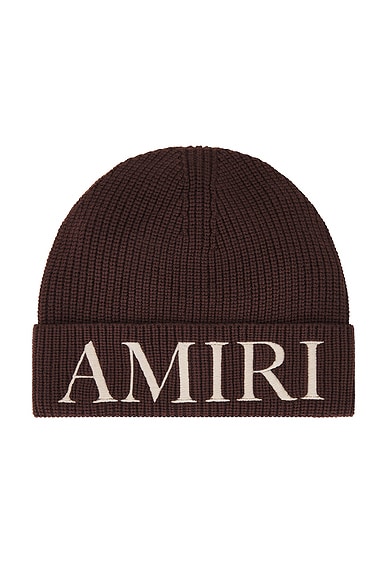 Amiri Beanie in Dark Brown | FWRD